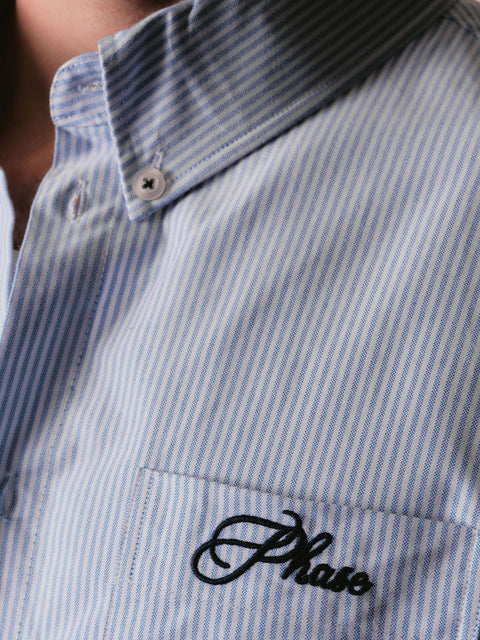 Striped Oxford Shirt - Blue/White