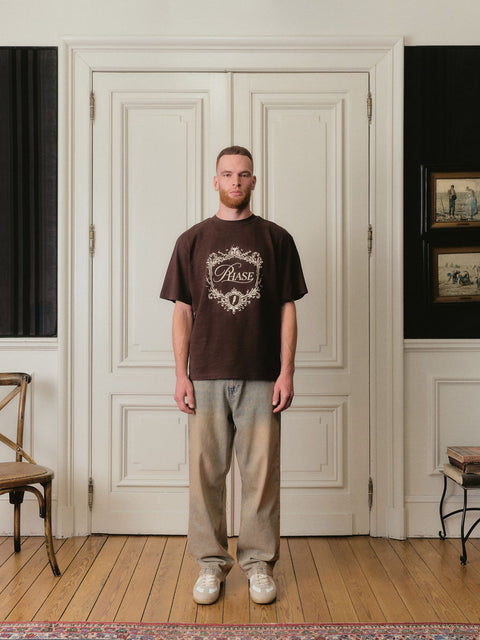 Monogram Tee - Chocolate