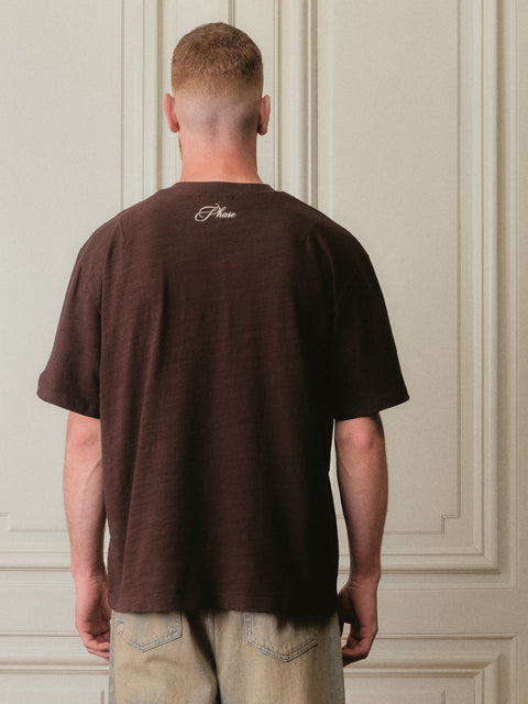 Monogram Tee - Chocolate