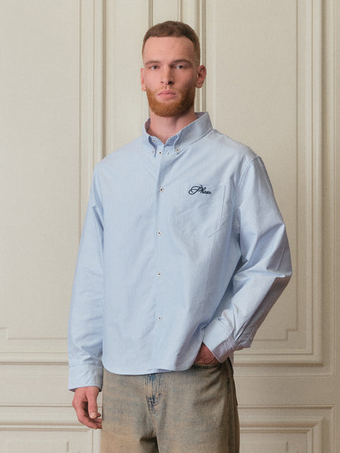 Striped Oxford Shirt - Blue/White