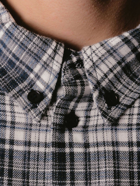 Flannel Overshirt - Navy