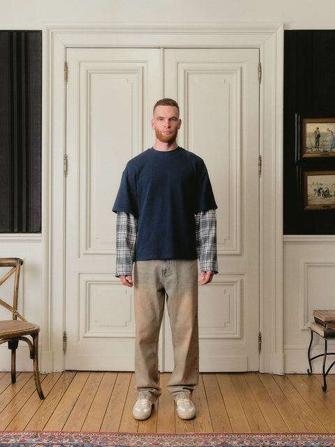 Double Layer Longsleeve - Navy