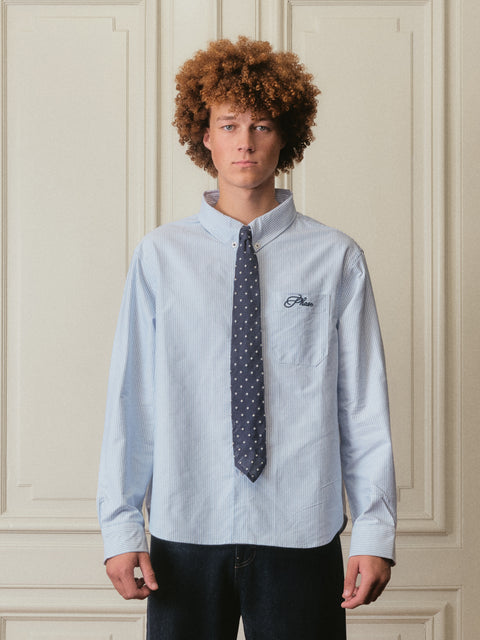 Striped Oxford Shirt - Blue/White