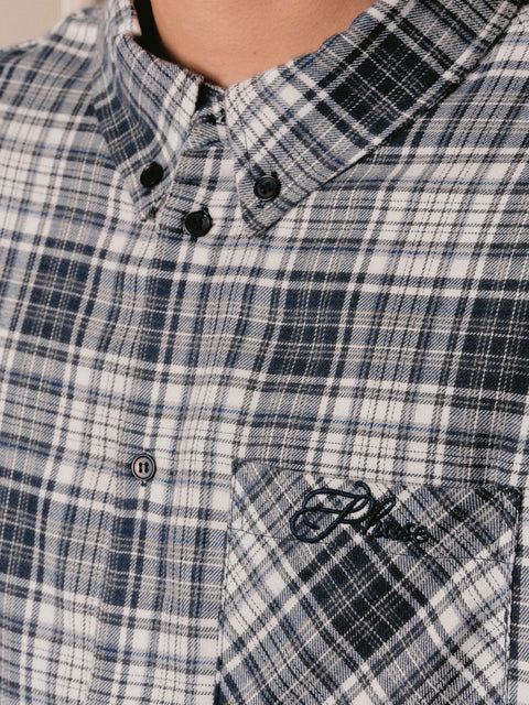 Flannel Overshirt - Navy