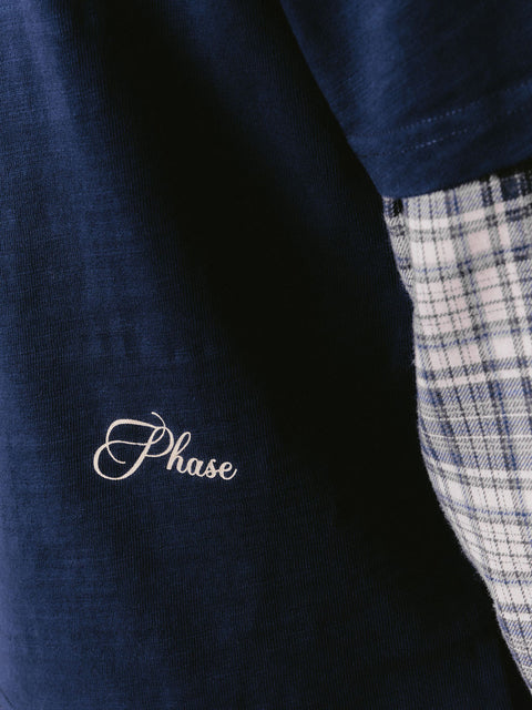 Double Layer Long-sleeve - Navy