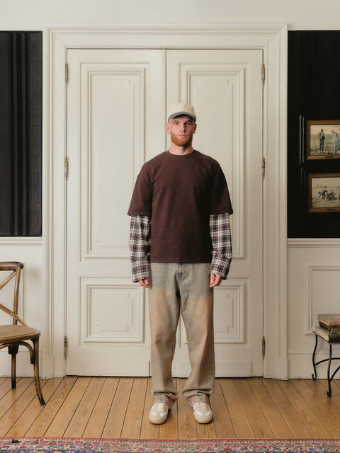 Double Layer Long Sleeve - Chocolate