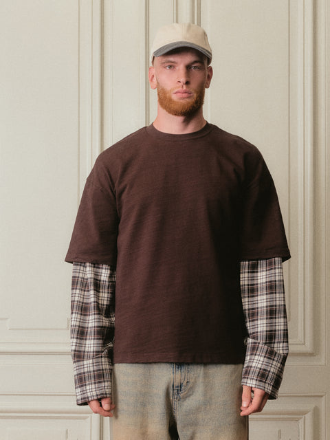 Double Layer Long Sleeve - Chocolate